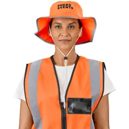 Roadside Hi-Viz Reflective Hat Model Image